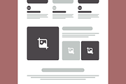 Wireframe Landing Page Design, a Wireframe Template by MightyDesign (Thumbnail 5 of 10)