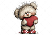 Whimsical Teddy Bear Clipart Bear, an Illustration by Craft Nest (Thumbnail 10 of 11)