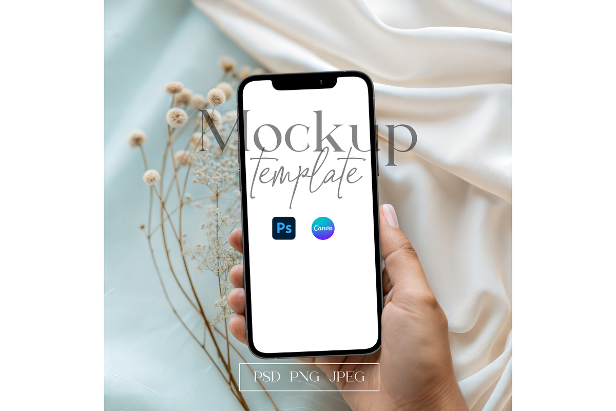 Elegant Fabric Mobile Mockup, a Mockup by MockupWizard (Photo 1 of 5)