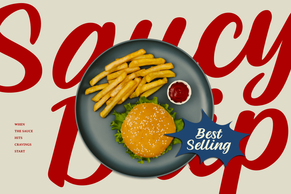 Tasty Mood Food Brush Script Font, a Script Font by Rasio Studio (Photo 4 of 9)