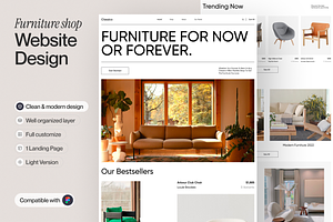 Furniture Shop Landing Page, a Templates & Theme by sajon.co