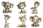 Whimsical Baby Animal PNG Set, an Illustration by Daily.Designs (Thumbnail 7 of 7)