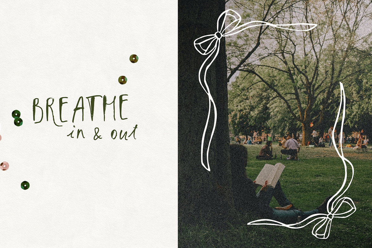 Ink & Clover. A Whimsical Font Duo, a Handwritten Font by PaperJamLab (Photo 8 of 18)