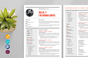 Resume / CV Template, a Resume Template by Occy Design (Thumbnail 1 of 3)