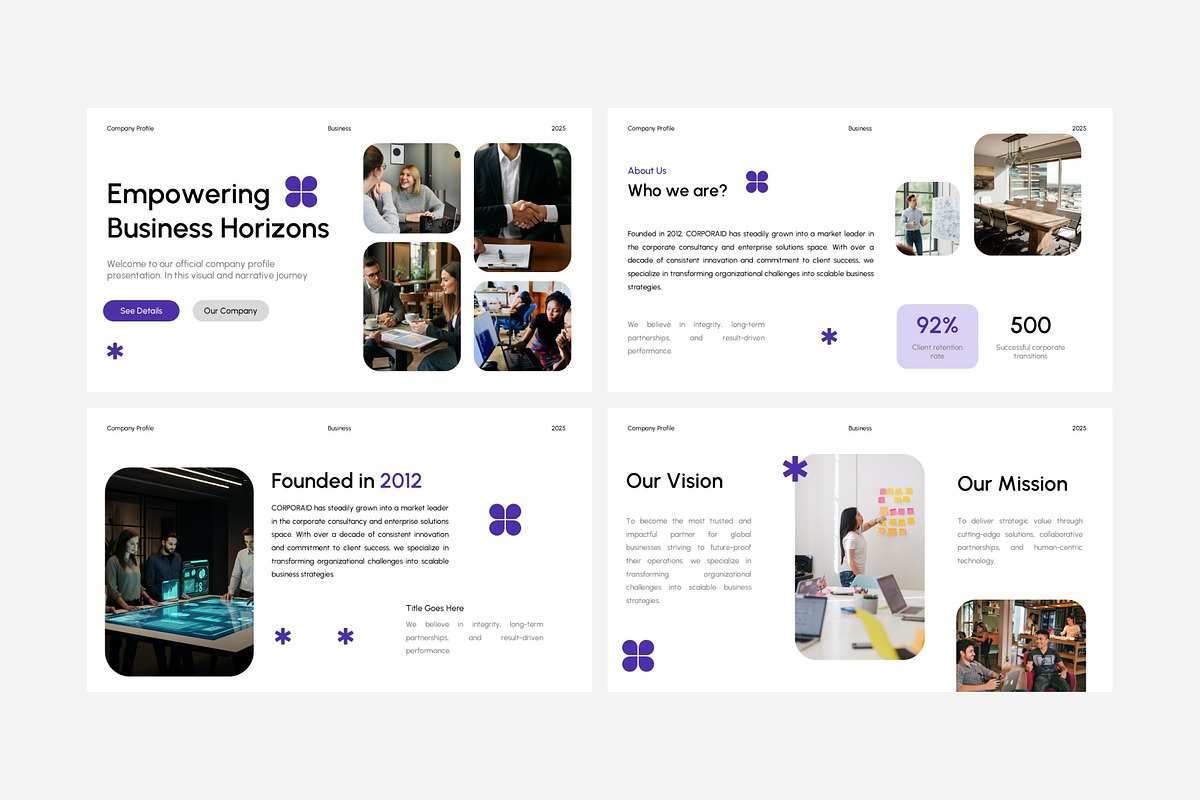 Clean Company Profile Presentation, a Presentation Template by Eklip Studio (Photo 4 of 6)