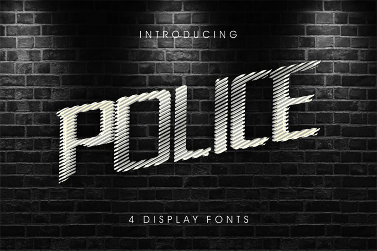 PoliceLineDoNotCross 4 display fonts