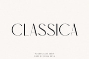 Classica - Modern Sans Serif, a Sans Serif Font by Misha Sova (Thumbnail 1 of 10)