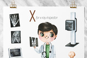 Cute Alphabet Professions. Part 2, an Object Graphic by Kate_Rina (Thumbnail 12 of 17)