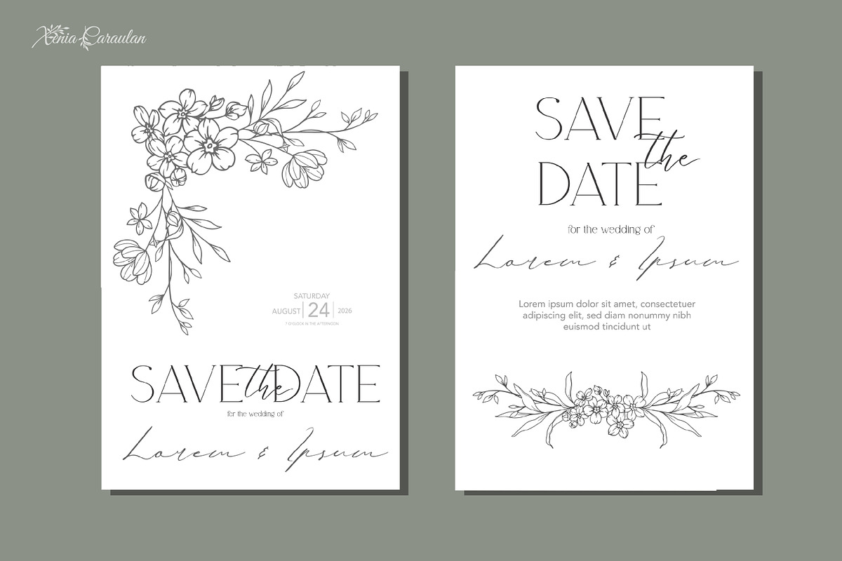 Fine Line Floral Borders SVG Bundle, a Decorative Illustration by CaraulanStore (Photo 8 of 10)