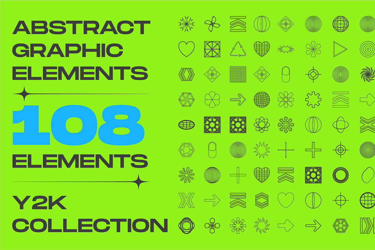 Webcore Y2K Vector Shapes, an Object Graphic by vitalinagerman