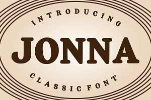 Jonna - Classic Font, a Sans Serif Font by Fourteen Letter