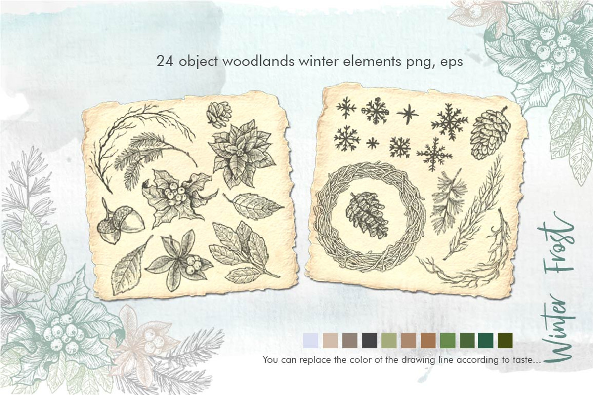 WINTER FROST Script + SVG + Bonus preview 7
