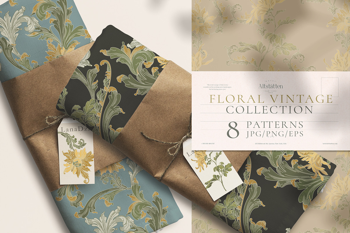 FLORAL VINTAGE COLLECTION, a Decorative Illustration by LanaDzi (Photo 9 of 10)
