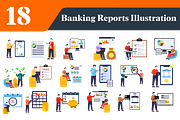 Banking Reports Illustrations Bundle, a Work Illustration by EllaMaiyaali (Thumbnail 3 of 3)