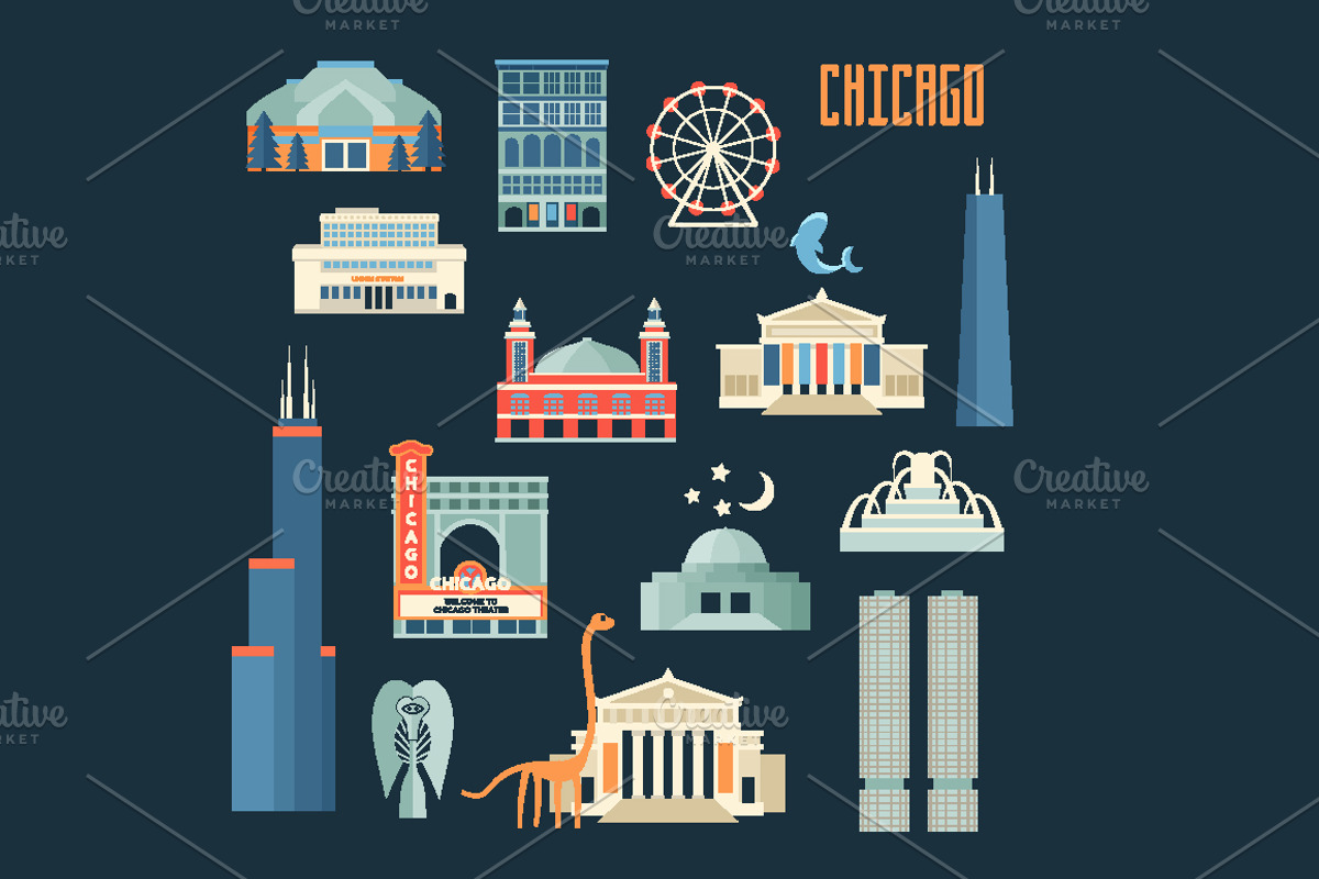 Welcome to Chicago City!, an Illustration by Designifty (Photo 5 of 5)