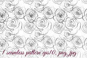 Eyes and Roses Vector Illustrations, a Texture Illustration by esylvia (Thumbnail 2 of 4)