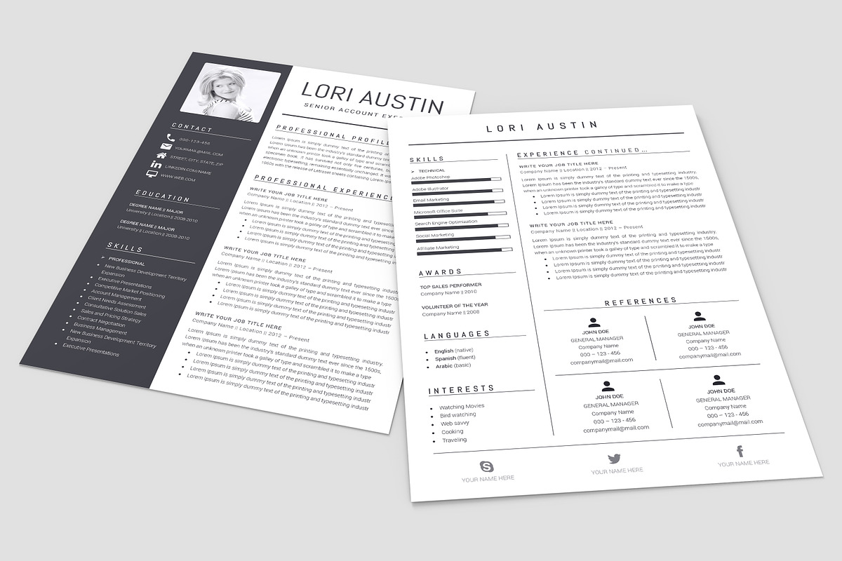 Resume/CV Template, a Resume Template by A1RESUME (Photo 4 of 5)