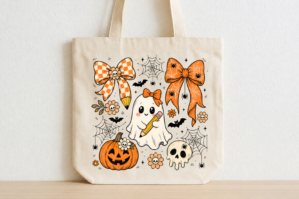 Halloween Teacher Ghost PNG, a Seasonal Illustration by Libby Wishes (Photo 4 of 4)