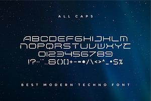 Zexqe Modern Techno Font