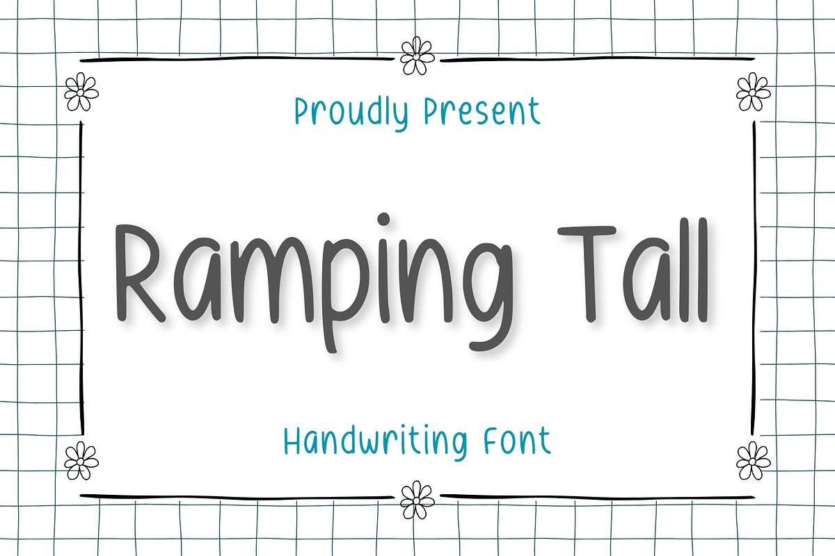 Ramping Tall, a Handwritten Font by Aisyah (Photo 1 of 5)