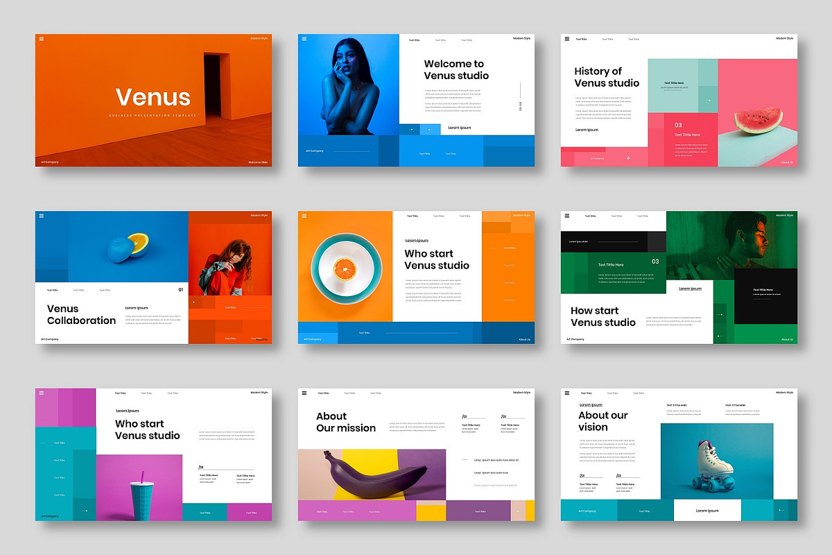 Venus - Business PowerPoint Template, a Presentation Template by Dens Creative Studio (Photo 2 of 6)