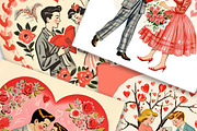 1960s Love Charm - Retro V-Day Art, an Illustration by Fun Digital (Thumbnail 2 of 5)