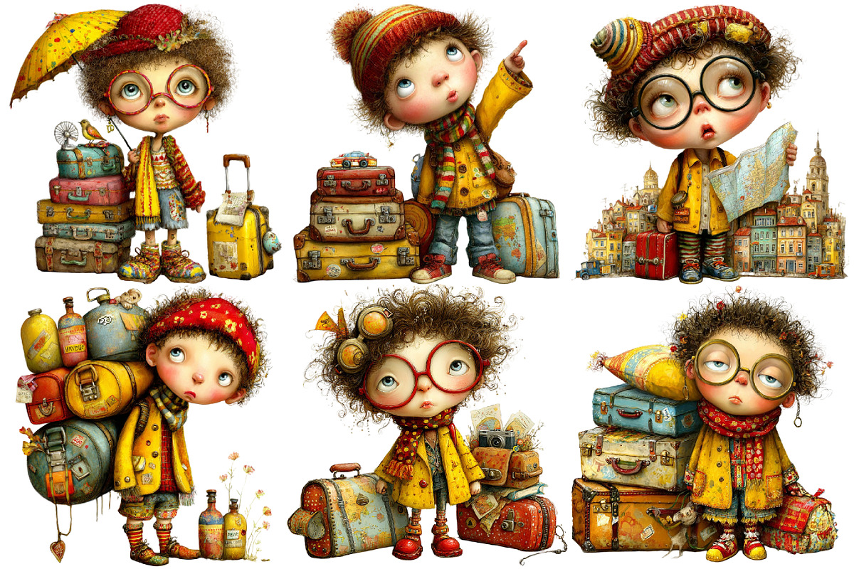 Quirky Tourist Boy Clipart, an Illustration by Pixels.Craft (Photo 4 of 5)
