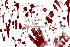 Blood Splatters Clipart