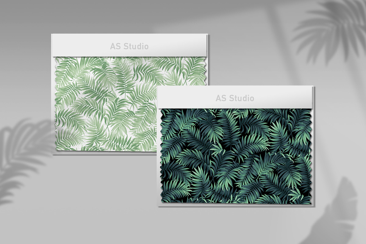 Tropical plant pattern. Vector., a Pattern Graphic by Anna Smirnova (Photo 2 of 7)