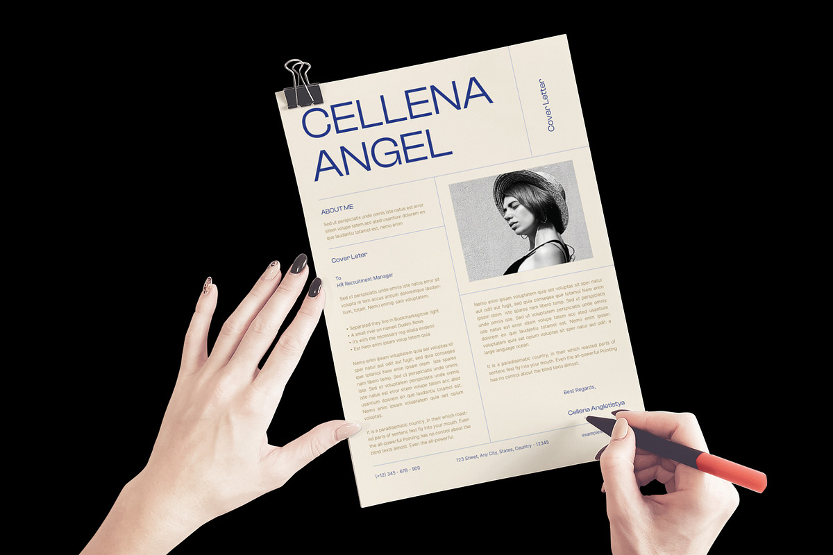Simple Minimal Resume Template, a Resume Template by Neermana (Photo 4 of 5)