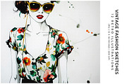 Vintage Fashion Sketches, a Person Illustration by Digital Art Creations (Thumbnail 1 of 7)