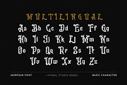 Morfear - Vintage Font, a Blackletter Font by Viswal Studio (Thumbnail 2 of 6)