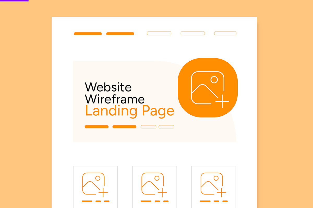 Wireframe Landing Page, a Landing Page Template by ContestDesign (Photo 2 of 6)