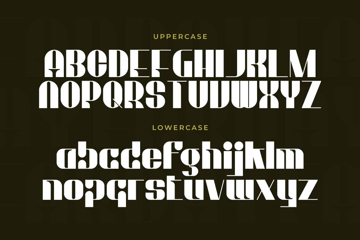 Farday – Unique Display Font, a Sans Serif Font by Artiveko (Photo 2 of 7)
