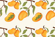 Whimsical Fruit Seamless Pattern Set, a Decorative Illustration by Oleksandra Illustrates (Thumbnail 1 of 10)