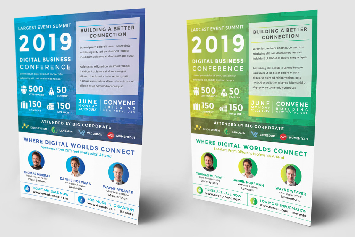Digital Conferences Event Flyer, a Flyer Template by Affantjie Photowork (Photo 3 of 7)