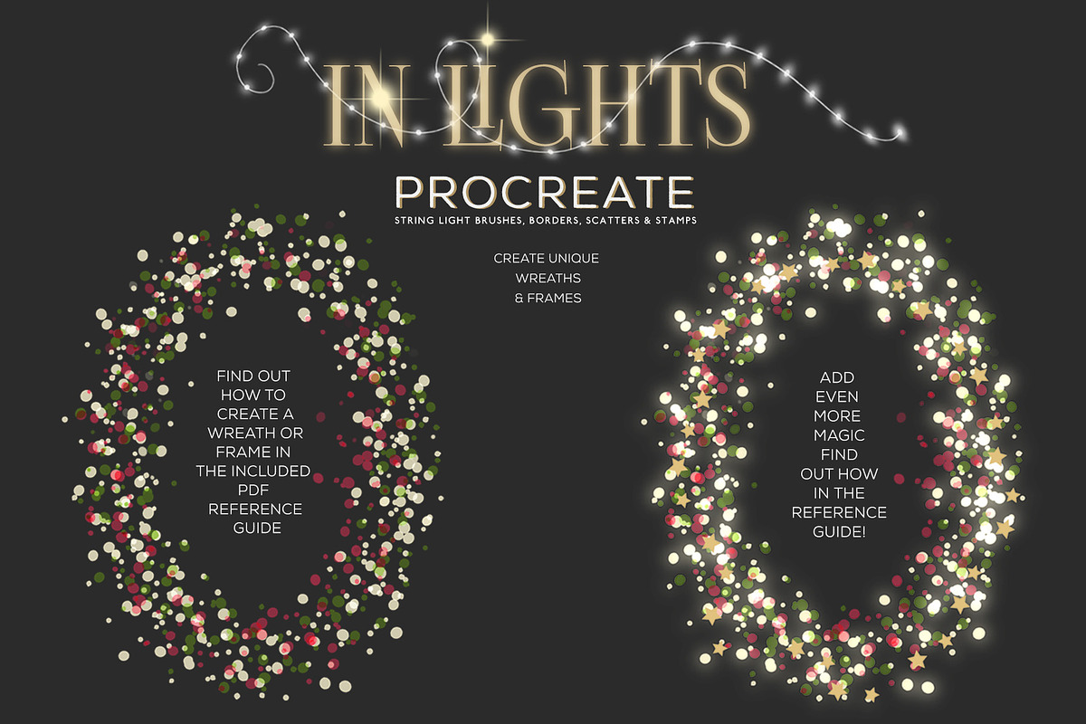 String Lights Procreate Brushes, a Brush Add-On by Studio Kitsch (Photo 5 of 10)