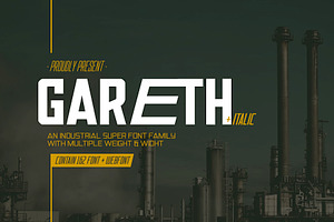 Gareth Italic Font Family