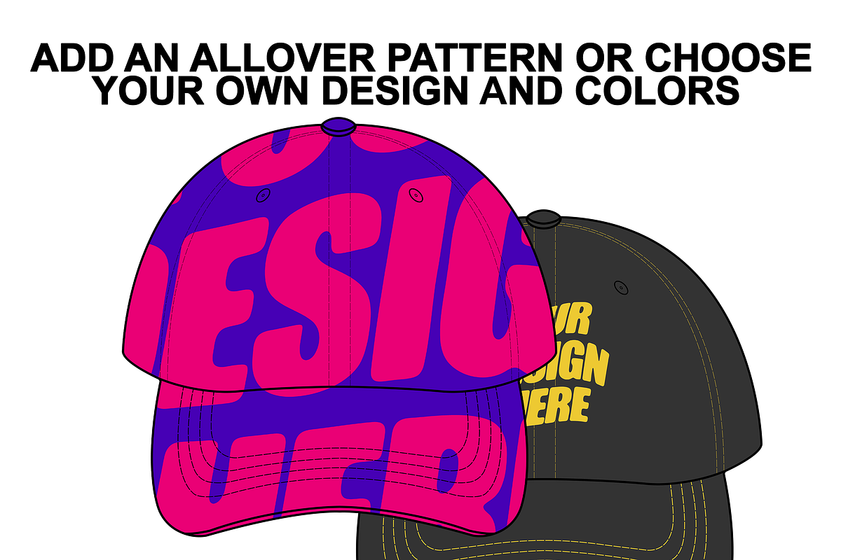 Dad Cap Tech Pack Flat Mockup, a Hat Mockup by Infinity Mockups (Photo 3 of 8)