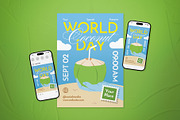 World Coconut Day Event Flyer Set, a Flyer Template by The Good Store (Thumbnail 1 of 2)