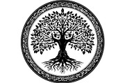 Tree of Life Circle SVG Bundle, an Object Graphic by jahid234 (Thumbnail 10 of 13)