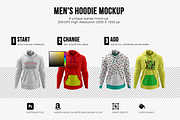 Men's Hoodie Mockups, a Hoody Mockup by Mock-up Store (Thumbnail 2 of 7)