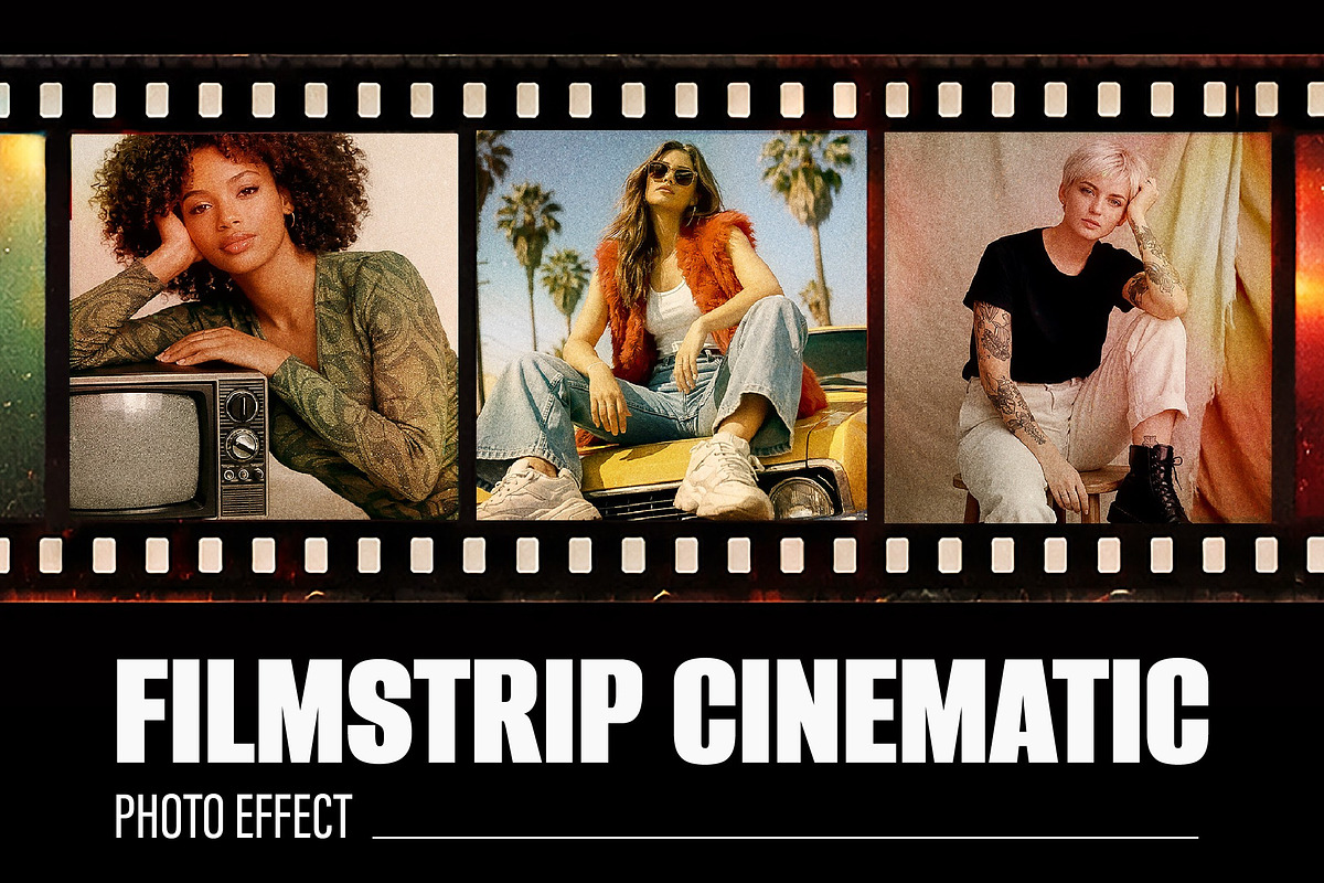 Filmstrip Cinematic Photo Effect, a Layer Style Add-On by studiogstock (Photo 1 of 2)