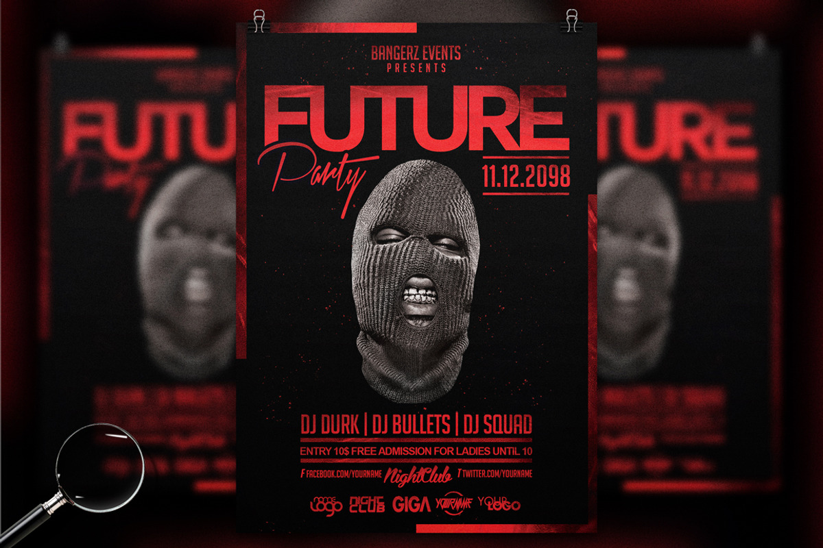 Future Party | Urban Flyer Template, a Flyer Template by GIGA-TEMPLATE (Photo 1 of 5)