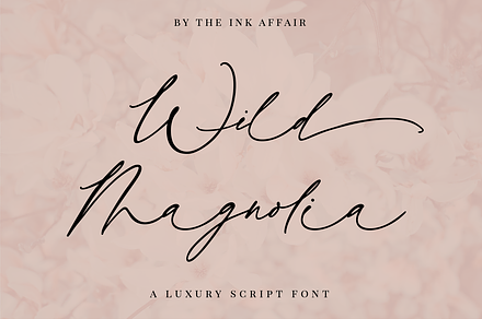 Wild Magnolia Luxury Script