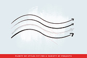 Handmade Arrow Illustrator Brushes, a Brush Add-On by Abbie May (Thumbnail 2 of 5)