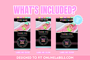 Pastel Neon Box Label Stickers, a Print Template by SunshineStudioBoutique (Thumbnail 4 of 7)
