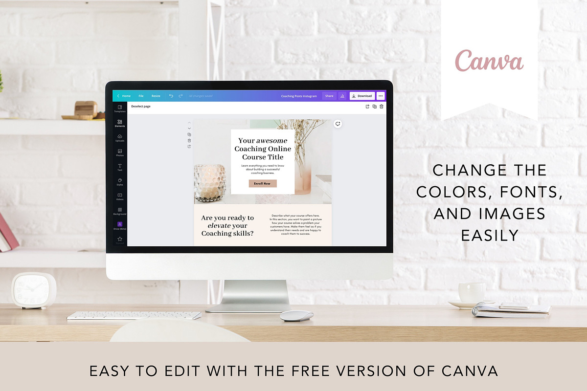 Coaching Sales Page Template Canva, a Landing Page Template by DeeBeeDesign (Photo 9 of 10)