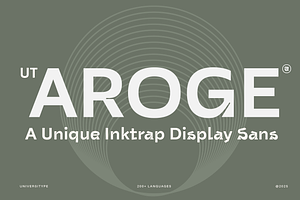 UT Aroge - An Inktrap Display Sans