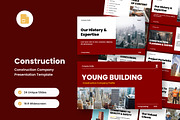 Modern Construction Google Slides, a Presentation Template by twinstd (Thumbnail 1 of 4)